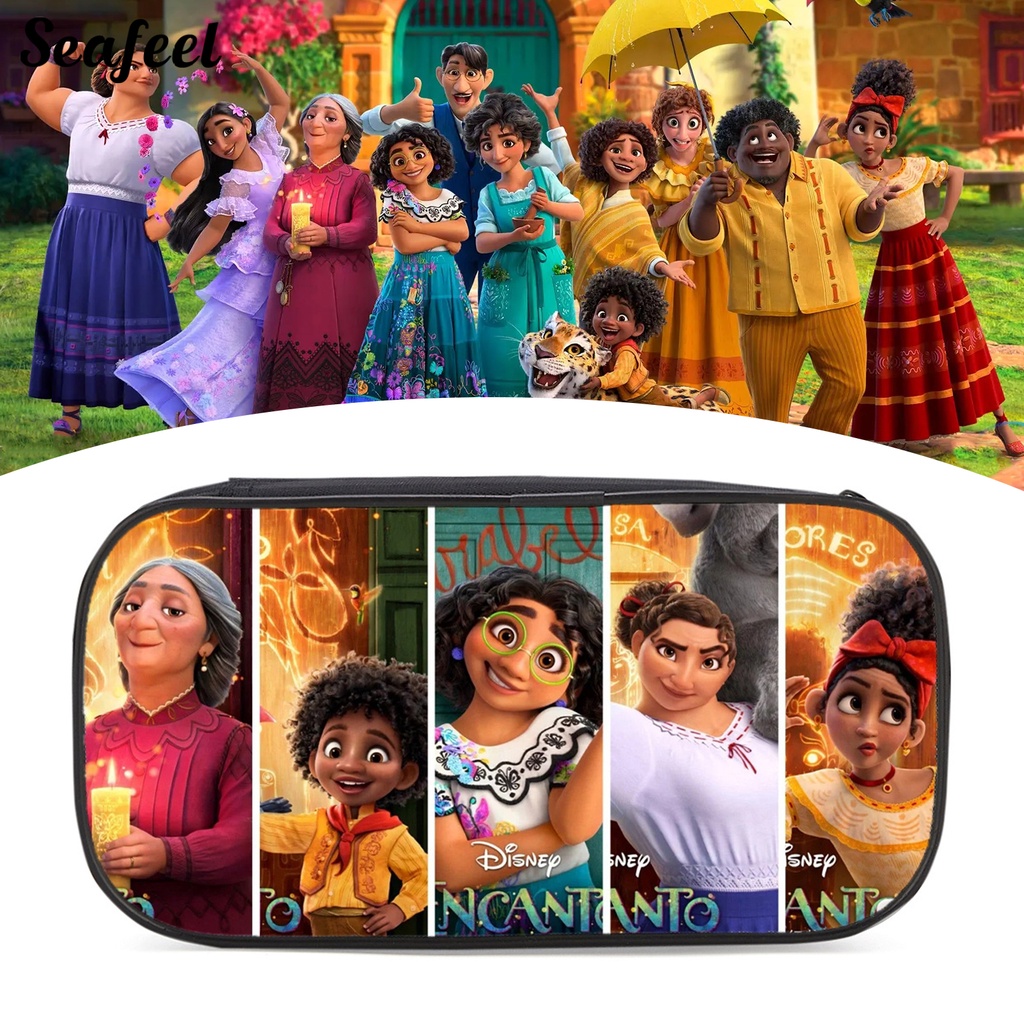 Túi Đựng Bút Bằng Vải Oxford Chống Bụi Họa Tiết Hoạt Hình Dễ Thương