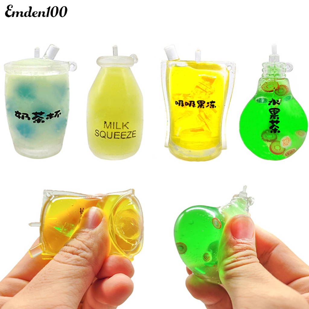 Đồ Chơi Mềm Dẻo Giảm Căng Thẳng Hình Ly Trà Sữa Độc Đáo