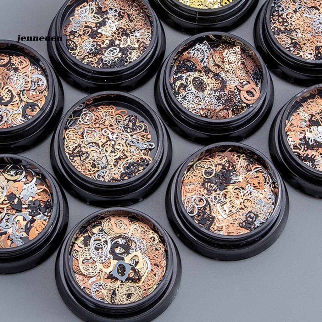 Hộp 120 Hạt Kim Sa Lấp Lánh Trang Trí Móng Tay Phong Cách Halloween