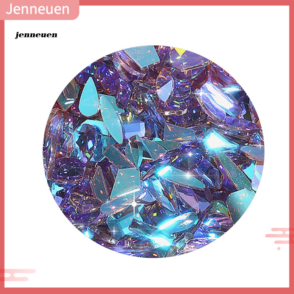 Túi 100 Hạt Đá Đính Trang Trí Móng Tay Không Phai Màu