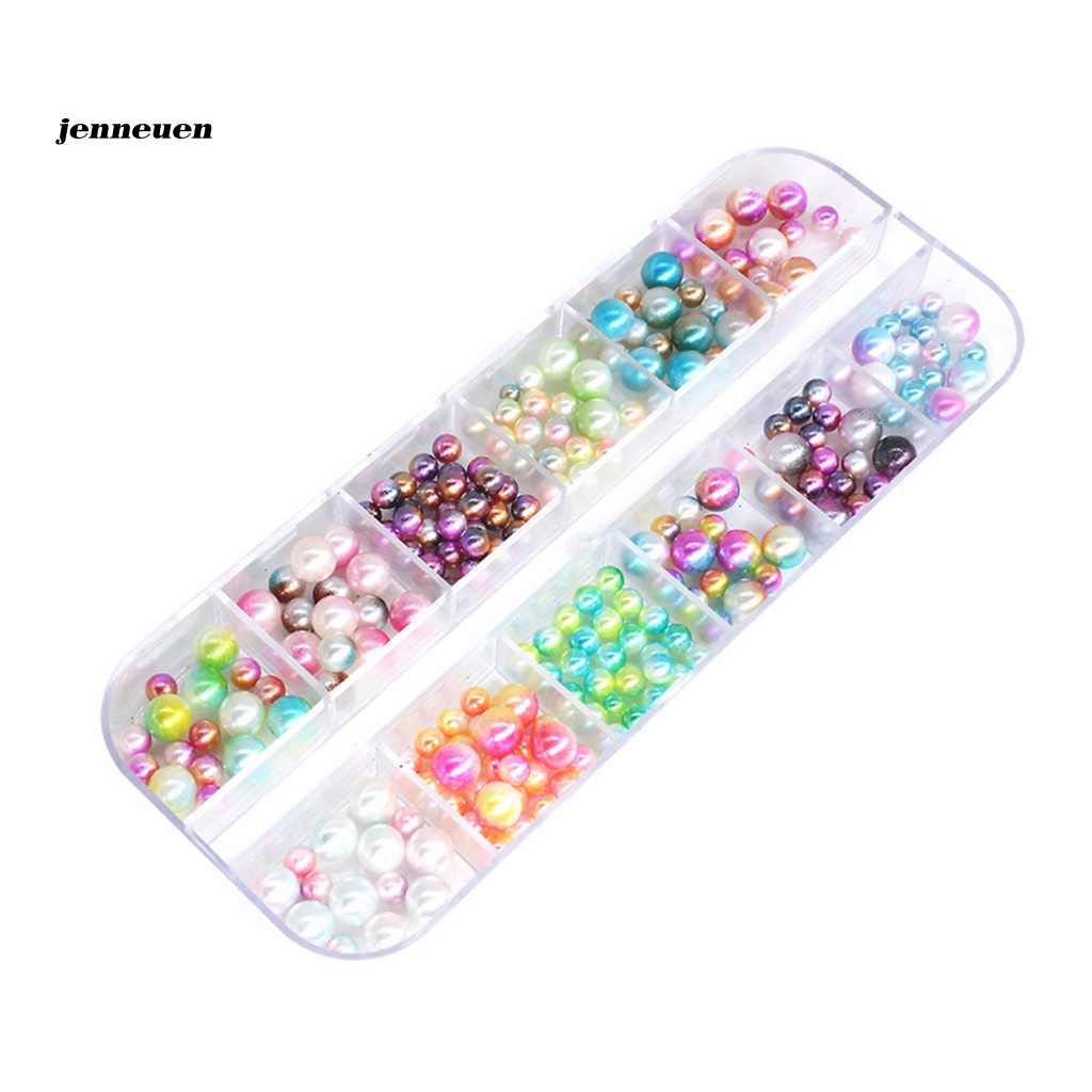 Hộp 12 Ngăn Đựng Phụ Kiện Trang Trí Móng Tay Thời Trang