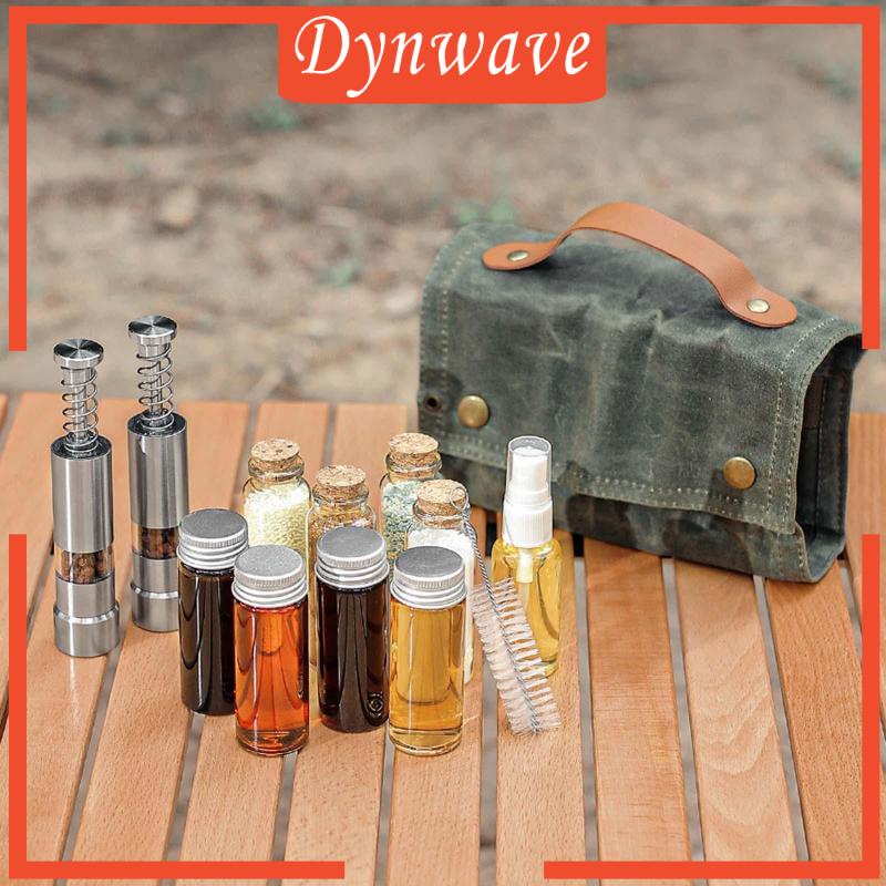 Set 12 Lọ Thủy Tinh Đựng Gia Vị Tiện Lợi Cho Du Lịch