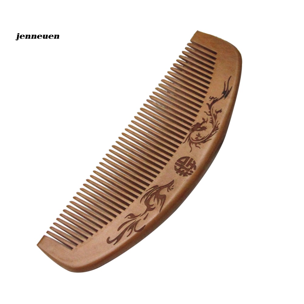 Lược Gỗ Đào Chải Tóc Mát Xa Da Đầu Chống Tĩnh Điện