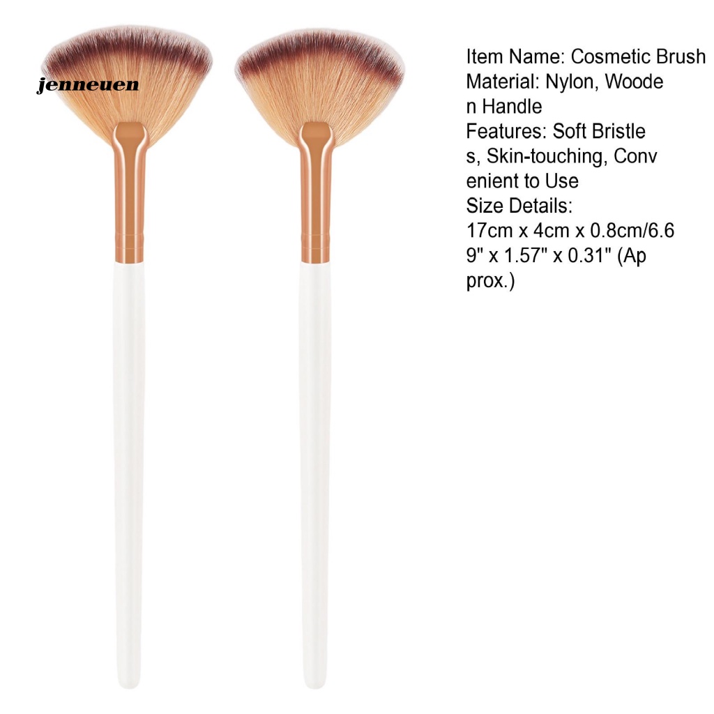 Set 2 Cọ Trang Điểm Hình Quạt Cho Người Mới Bắt Đầu
