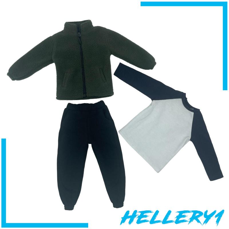 Set Đồ 3 Món Gồm Áo Khoác Và Quần Tỷ Lệ 1 / 6 Dành Cho Búp Bê Nam 12 Inch