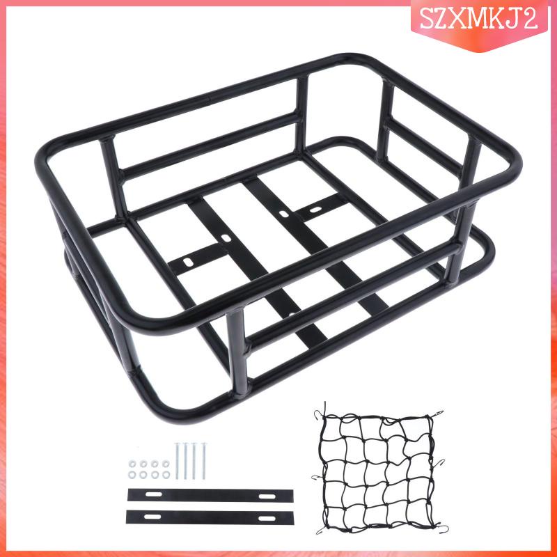 Giỏ Kim Loại Chống Thấm Nước Có Thể Điều Chỉnh Gắn Yên Sau Xe Đạp