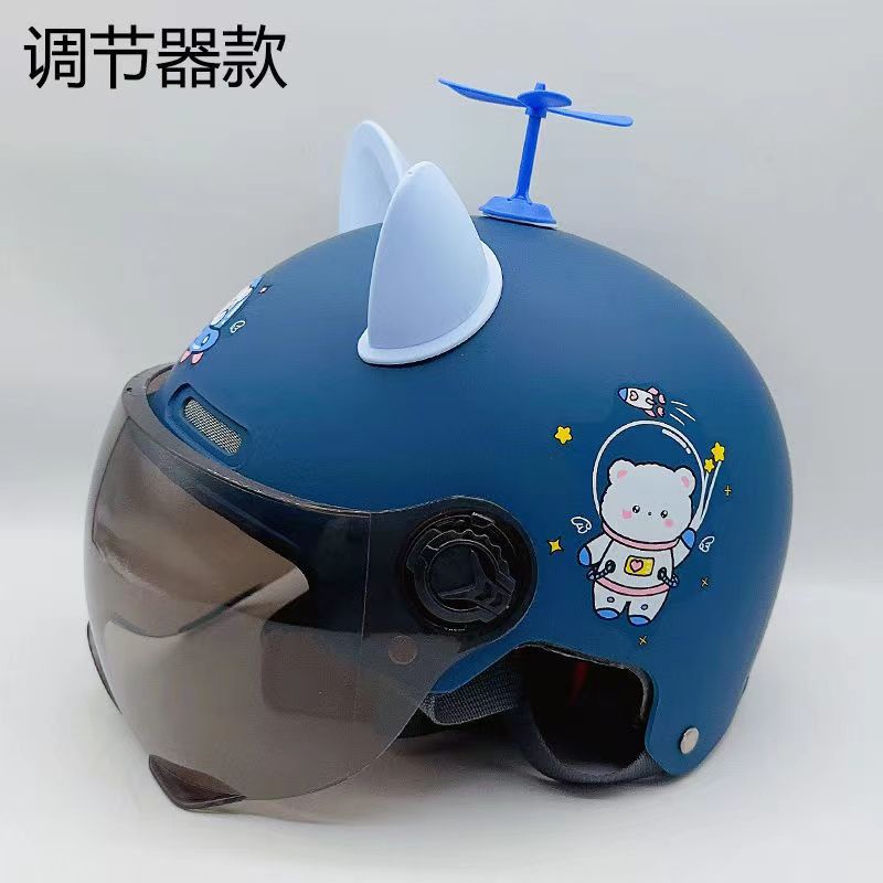 Mũ Bảo Hiểm Chạy Điện Họa Tiết Hoạt Hình Dễ Thương Cho Bé