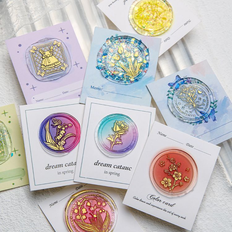 Stitchintime keo có độ thấm cao 5 miếng gói sáp trong suốt cao niêm phong con dấu sáp