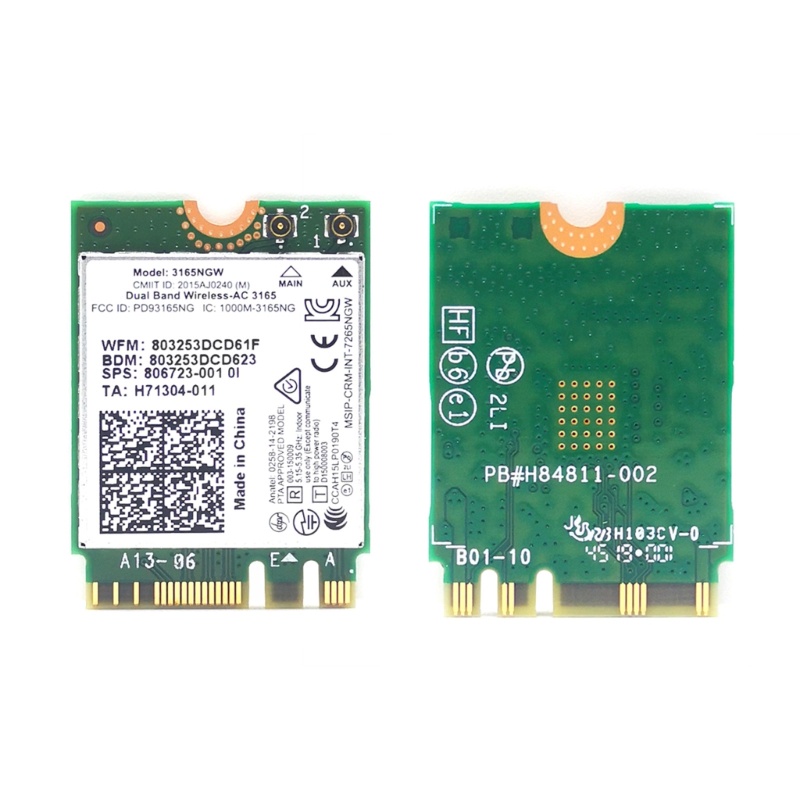 Thẻ wifi dusur 3165ngw 600mbps bt4 0 ngff 3165 802 11ac Chất Lượng Cao