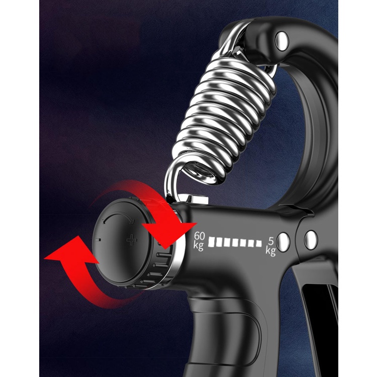 Kìm Bóp Tay, Kìm Tập Cơ Tay, Dụng Cụ Tập Gym Tại Nhà Điều Chỉnh 10-100kg thông minh có đếm số