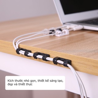   HCM  VỈ 20C KEO 3M MỚI Nẹp Cố Định Dây Điện Kẹp Giữ Cáp Sạc Nẹp Dây Điện Chống Rối Pandora112 
