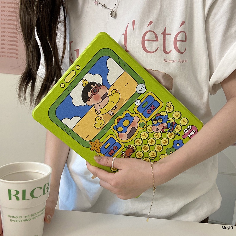 Bao Da Máy Tính Bảng In Hình Shin-chan Thời Trang Cho Ipad 10.2 Ipad 10Th Mini 6 Ipad 9.7 Air 10.9 Pro 11 / Ipad 12.9 Ipad 9Th Ốp