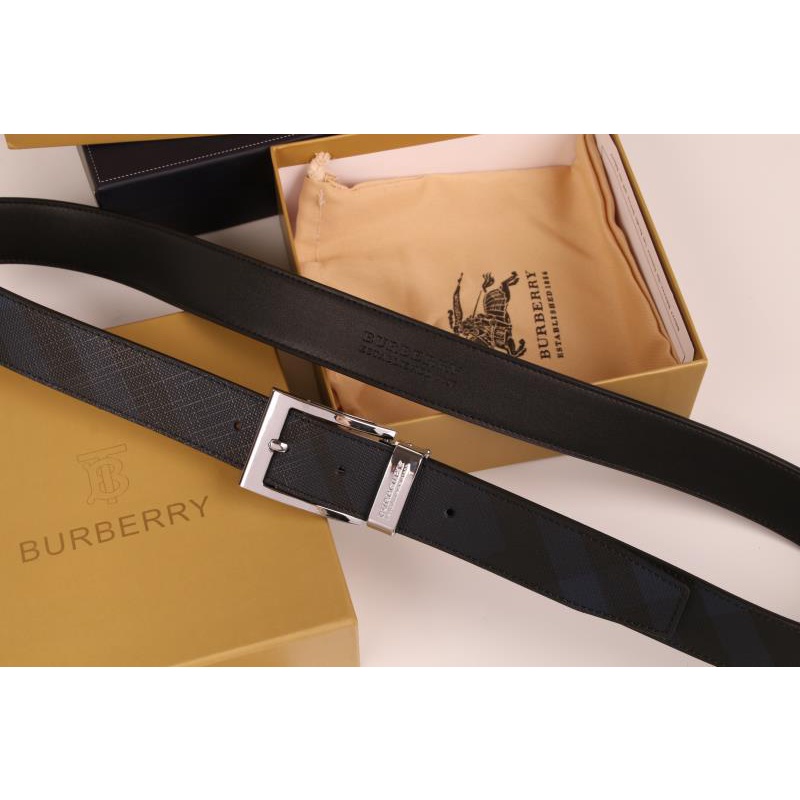 Burberry belt nam da thật dây đeo thắt lưng sang trọng quần jean ghim khóa thắt lưng hộp quà