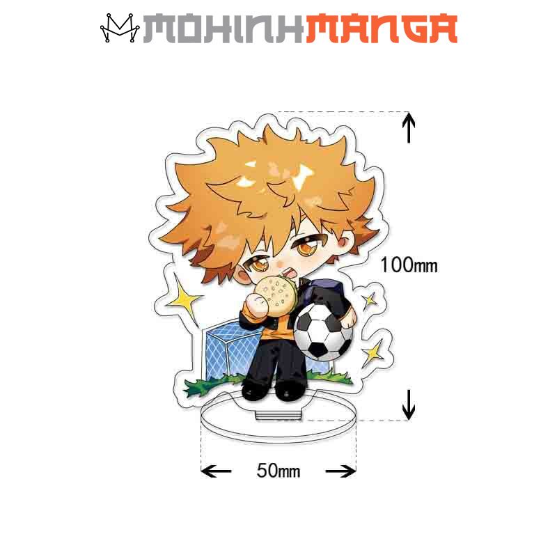 Standee tượng mô hình Acrylic nhân vật Blue Lock Isagi Yoichi Hyoma Chigiri Meguru Bachira Kenyu Yukimiya Tabito 10cm