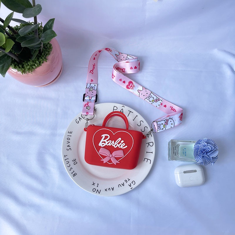 Túi Đựng Mỹ Phẩm Hình Búp Bê Barbie Dễ Thương Cho Bé Gái