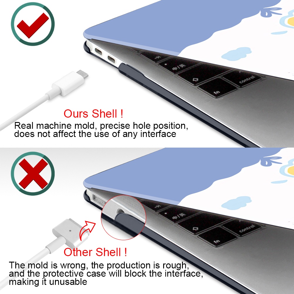 Vỏ bảo vệ có logo cho MacBook Air 13 inch A2337 M1 A2179 Pro 13 14 16 inch A2338 kèm miếng dán bàn phím chống trầy J9PX