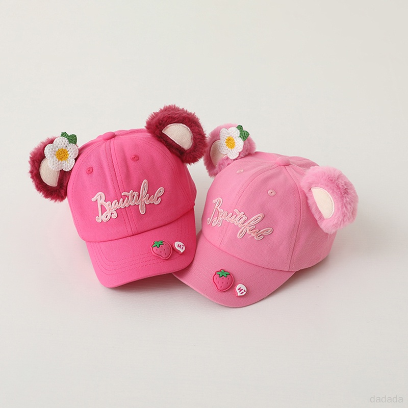 Mũ Lưỡi Trai Màu Hồng Dễ Thương Thời Trang Xuân Thu Cho Bé Gái