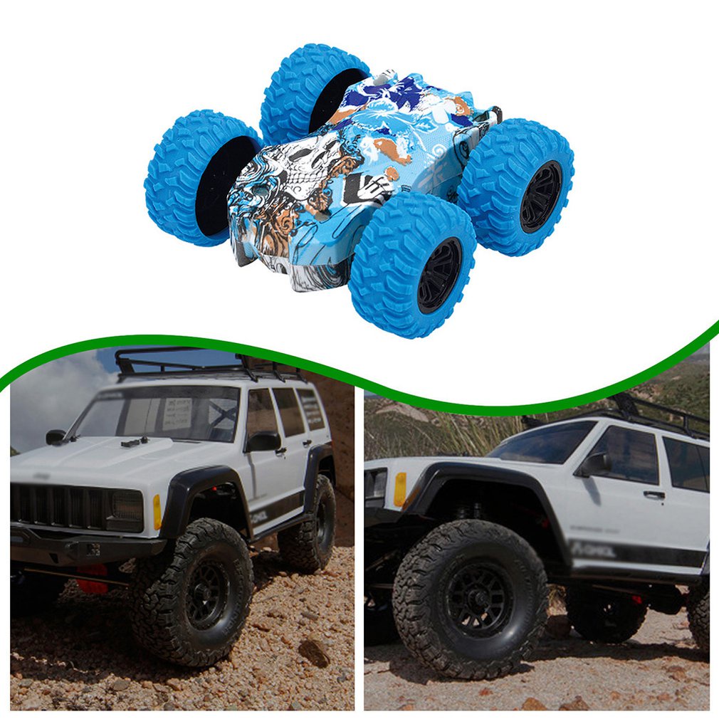 Inertia Four-Wheel-Drive Model Car Off-Road Vehicle Double-sided Truck Toy Car.