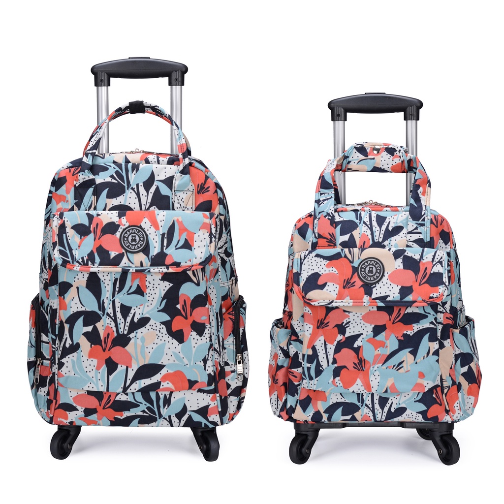 Ba Lô Du Lịch Siêu Nhẹ 53cm Có Thể Gập Lại In Họa Tiết Xinh Xắn Cho Nữ