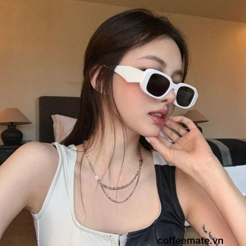 ⚡Kính mát râm nữ thời trang dáng nhỏ nam nữ unisex mắt đen chống tia UV 400