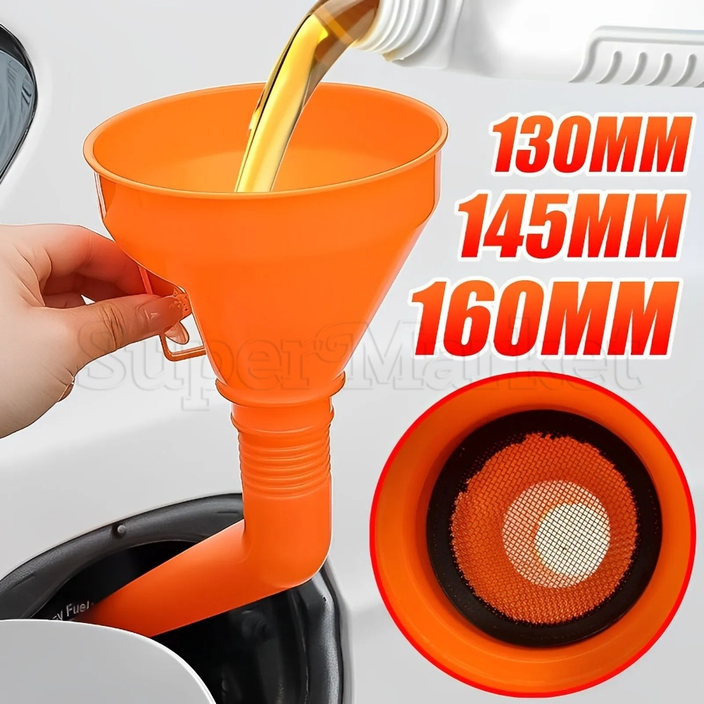 Phễu Rót Dầu / Nước Hoa 2 Trong 1 Bằng Nhựa Chống Bắn Tung Tóe Cho Xe Hơi / Xe Máy