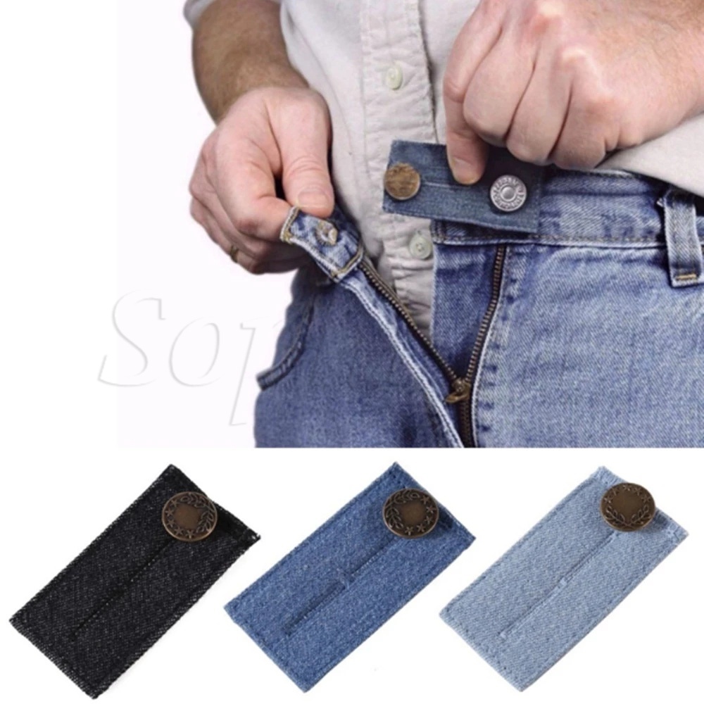 Nút Nới Rộng Thắt Lưng Quần Jean Co Giãn Không Cần Khoan Có Thể Điều Chỉnh