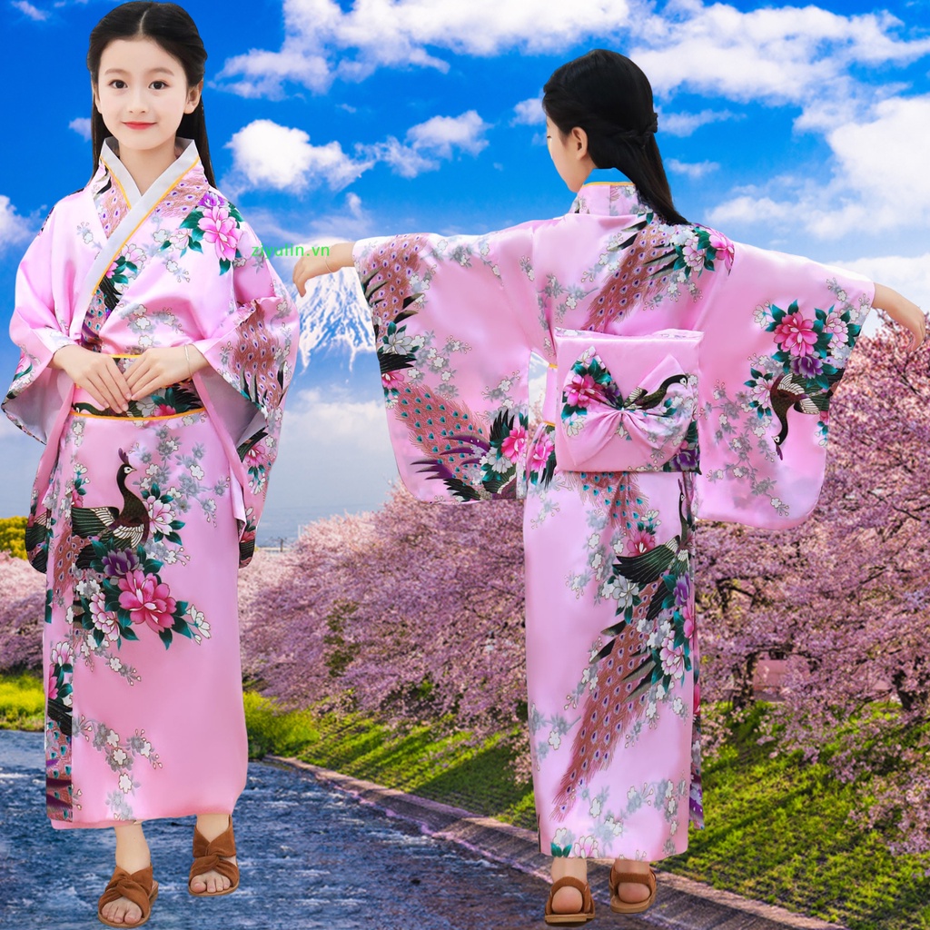 Đầm kimono Nhật Bản Hóa Trang Công Chúa ziyulin Cho Bé Gái