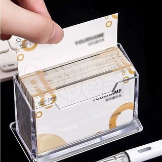 Hộp Đựng Danh Thiếp Một Tầng Bằng Acrylic Trong Suốt Để Bàn Tiện Dụng