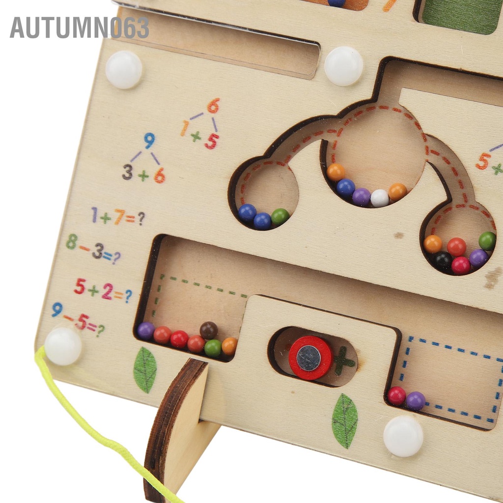 BẢNG GỖ MONTESSORI PHÂN BIỆT MÀU SẮC VÀ SỐ ĐẾM CHO BÉ Autumn063
