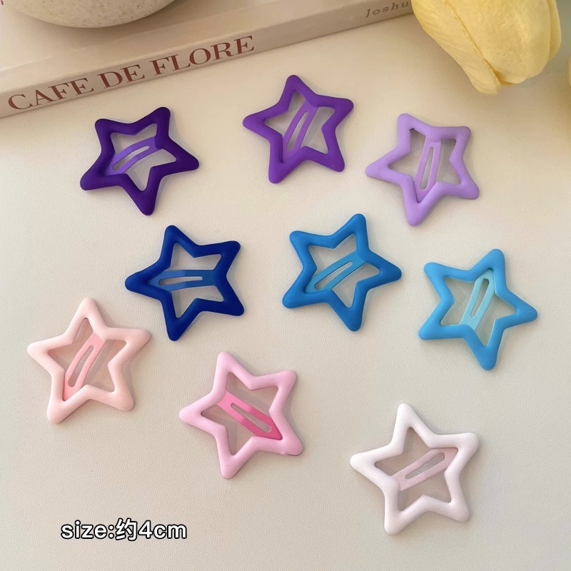 Set 6 Kẹp Tóc Hình Ngôi Sao Năm Cánh Xinh Xắn Cho Nữ