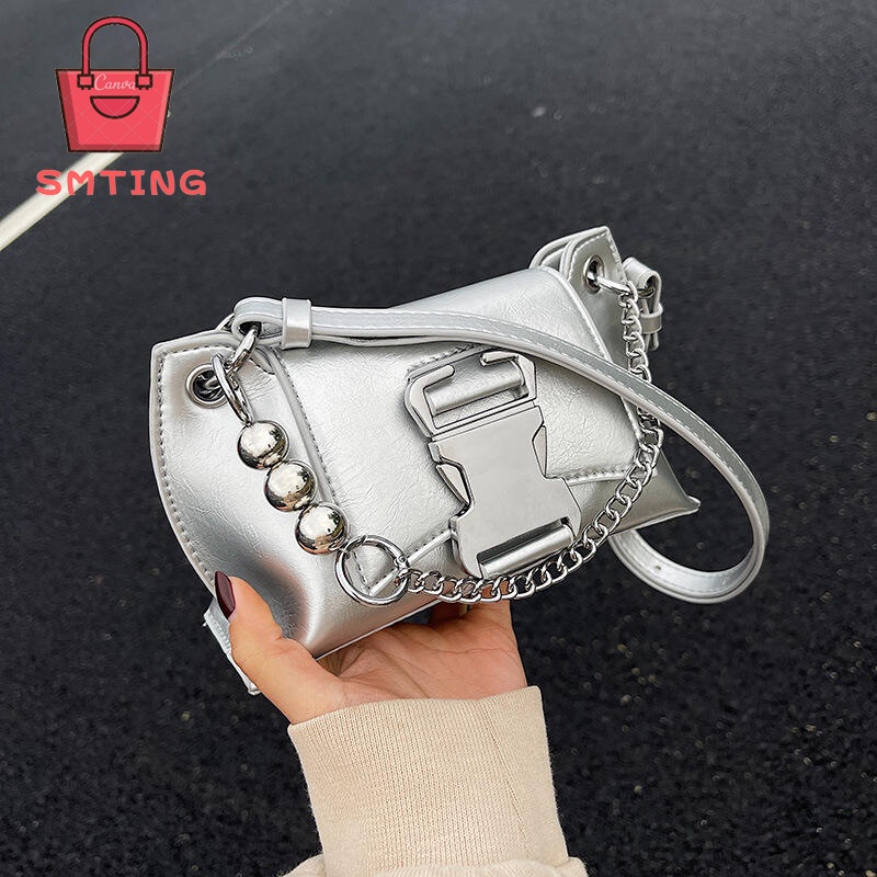 SMTING  túi nữ đeo chéo túi channel túi hộp túi cốp 2023 new  Đẹp Phong cách fashion Chic L91TLJU 37Z230911
