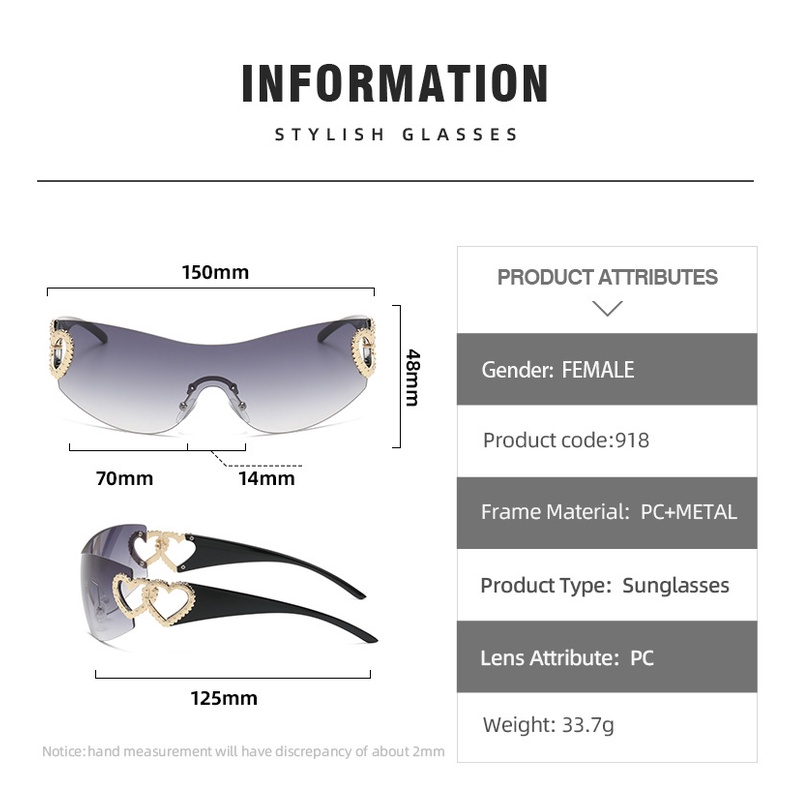 Kính Mát Gọng Trái Tim Y2K Thời Trang Mới Cho Nam Và Nữ