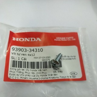 Ốc 4 ly xoắn màu trắng Honda Bắt dàn áo