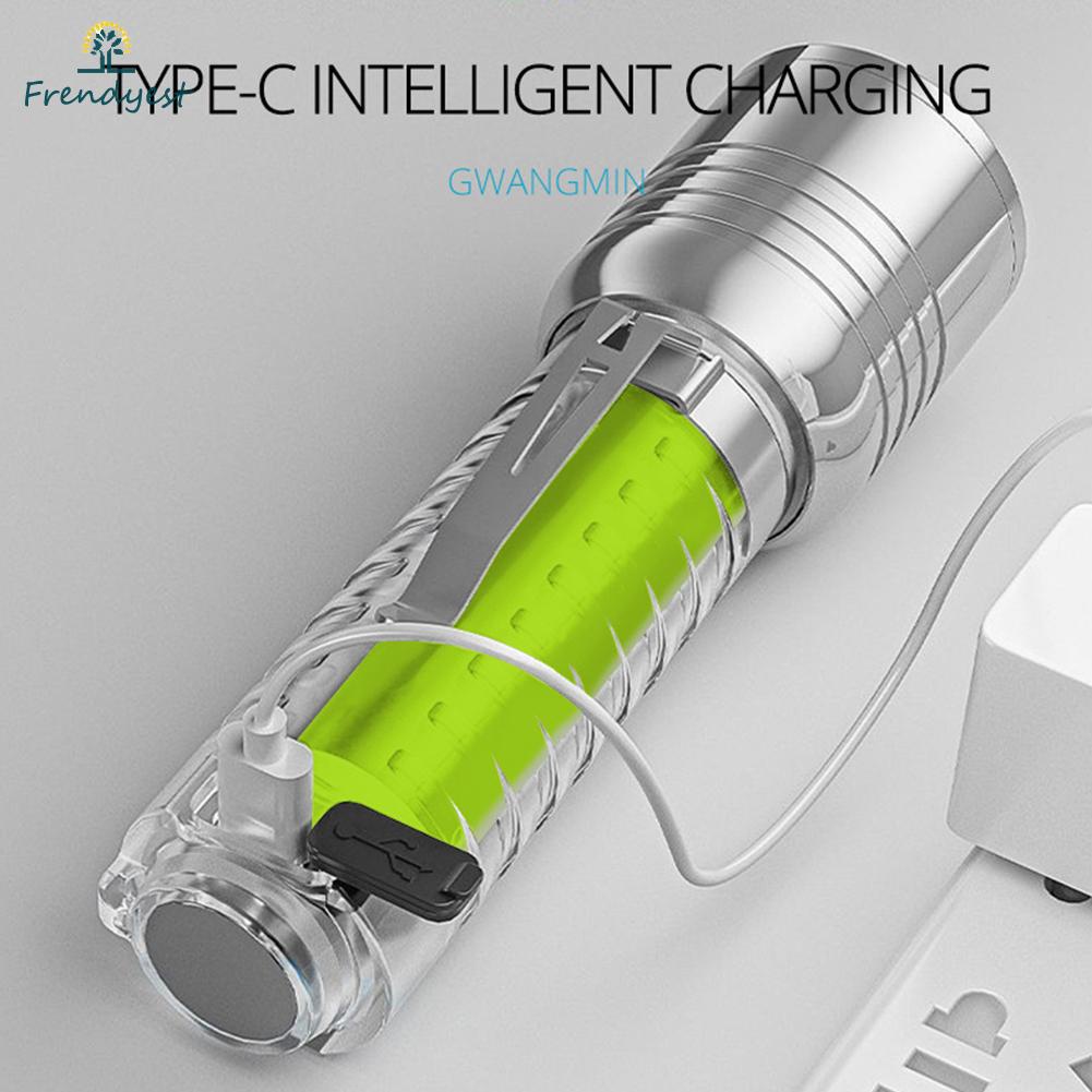 Đèn Pin XHP50 LED 500mAh 800LM Sạc USB Type-C Chống Thấm Nước