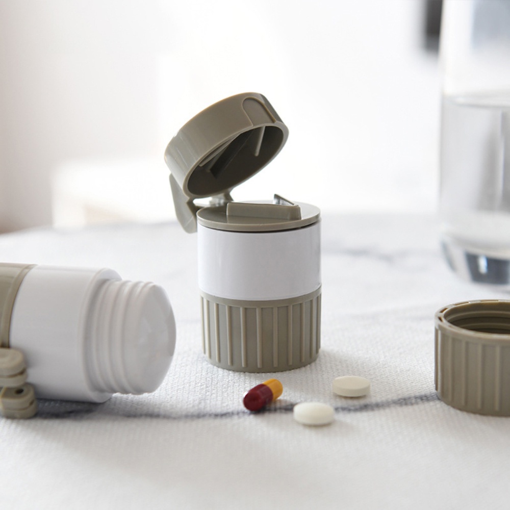 Đa Năng Thiết Thực Viên Thuốc Máy Nghiền Máy Xay Bộ Chia Máy Tính Bảng Chia Cắt 4 Lớp Bảo Quản AubessDS