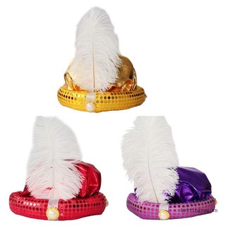 Mũ Hoàng Tử Aladdin Đính Lông Vũ Sáng Tạo Làm Quà Halloween