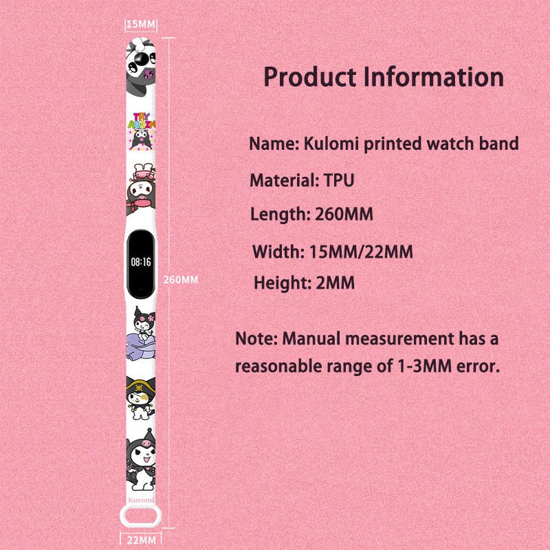 Đồng Hồ Thông Minh Đa Màu Sắc Sanrio Kuromi