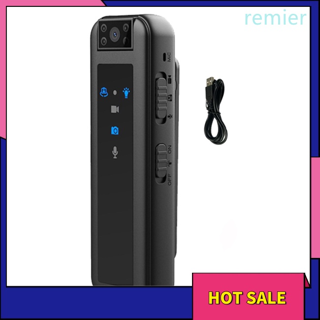 Máy ảnh re body camera 1080p mini body camera với hồng ngoại tầm nhìn ban đêm máy quay bỏ túi body cam cho cuộc họp cưỡi ngựa