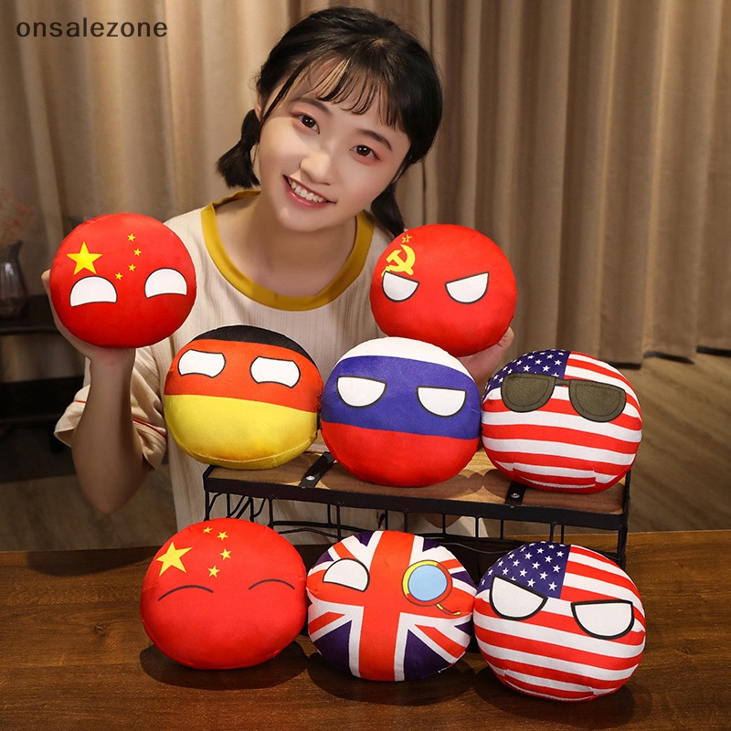 Onsale 10cm country ball đồ chơi sang trọng ba lanball mặt dây chuyền countryball nhồi bông trẻ em búp bê mới
