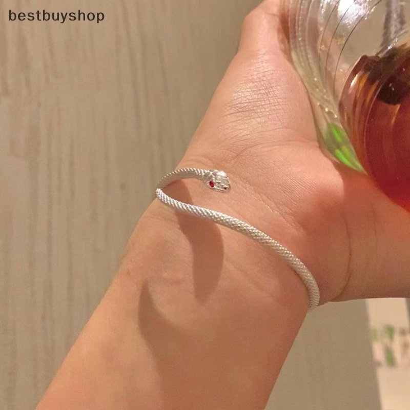 Cửa hàng tốt nhất sáng tạo rắn mở cuff vòng tay cho phụ nữ cô gái thời trang hợp thời trang trang sức mới bên bạn quà tặng mới