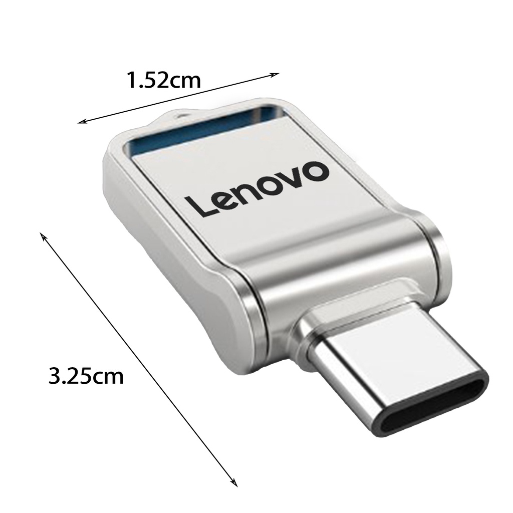 Usb Mini 2 Trong 1 Tốc Độ Cao Chống Thấm Nước Dành Cho Lenovo 64 / 128 / 256 / 512GB / 1TB / 2TB