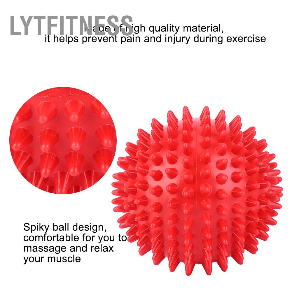 LYTFitness Con lăn massage bằng nhựa bền Cơ thể bóng có gai Tập dục Dụng cụ thư giãn ngón tay 7 5cm/9cm