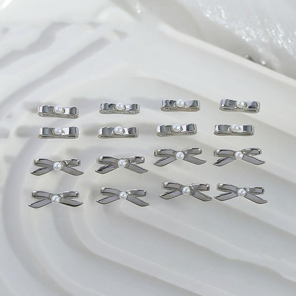 Cordellaub Set 10 Phụ Kiện Nơ Đính Đá 3d Trang Trí Móng Tay Nghệ Thuật Múa Ba Lê