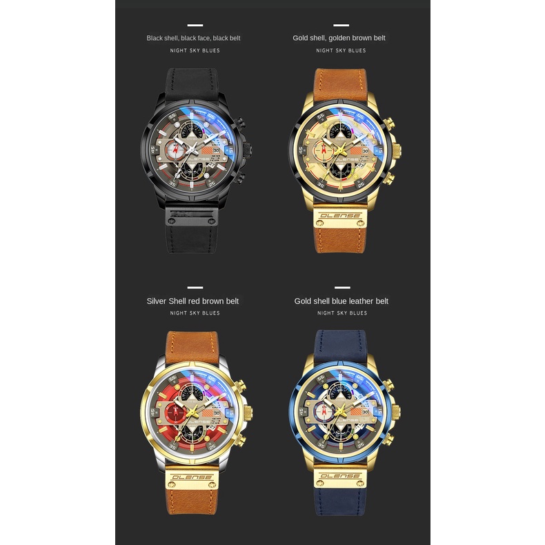 Đồng Hồ Quartz Nam Đa Năng Thời Trang Năm 2023