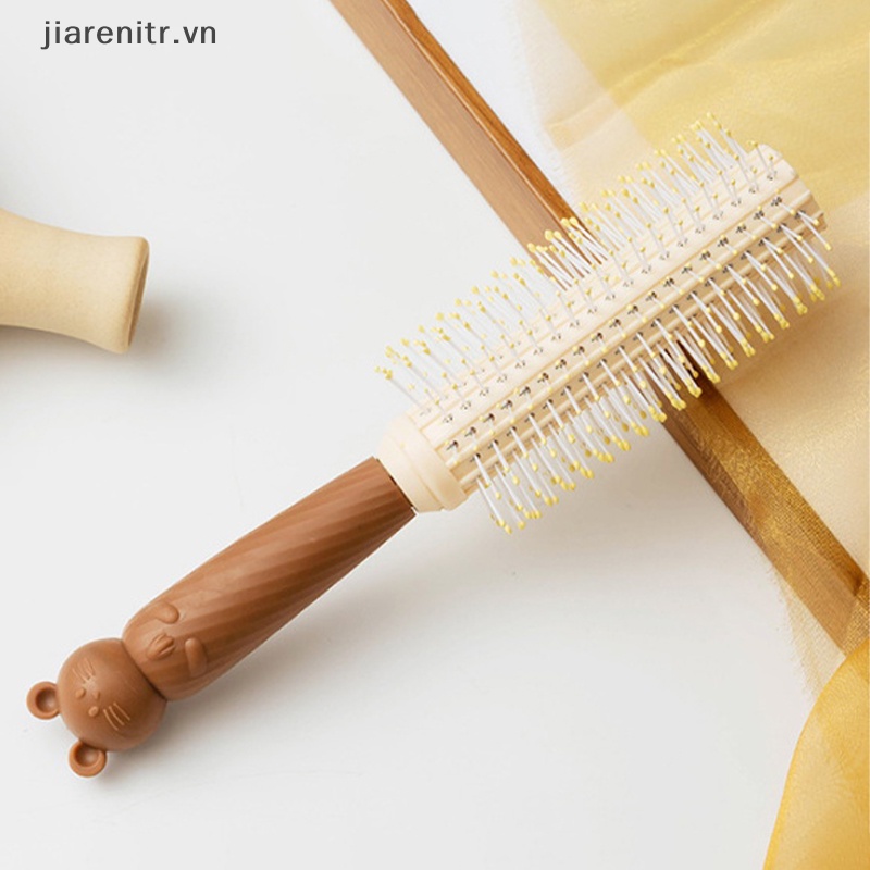 Ji Bộ Gương Trang Điểm Cầm Tay Không Góc massage Đầu Không Thắt Nút Hình Bia Dễ Thương Cung Cấp Điện vn