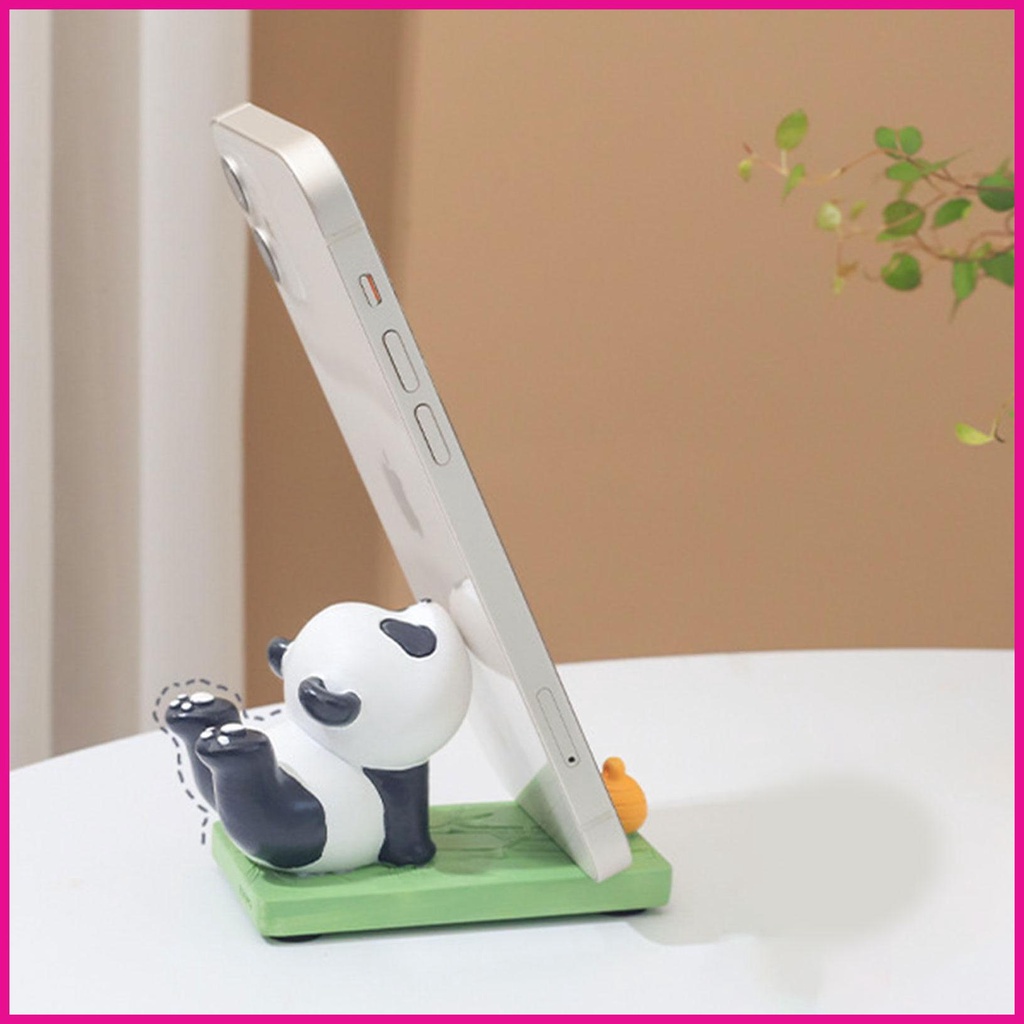 Giá Đỡ Điện Thoại Bằng Resin Hình Gấu Trúc Dễ Thương Để Bàn