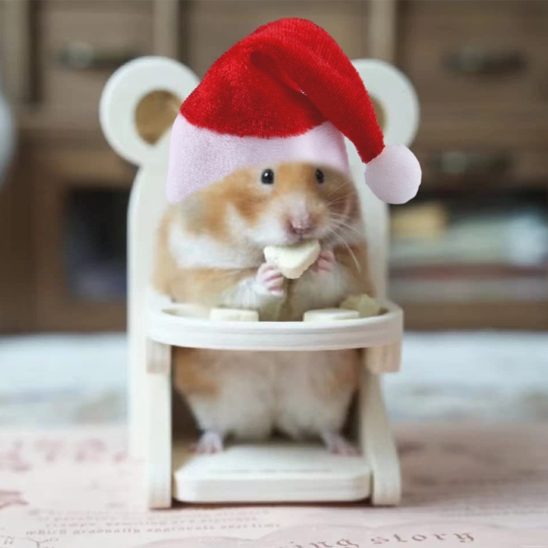 Mũ Trùm Đầu Mềm Điều Chỉnh Được Hình Ông Già Noel / Chuột hamster Đáng Yêu Trang Trí Lễ Hội / cosplay