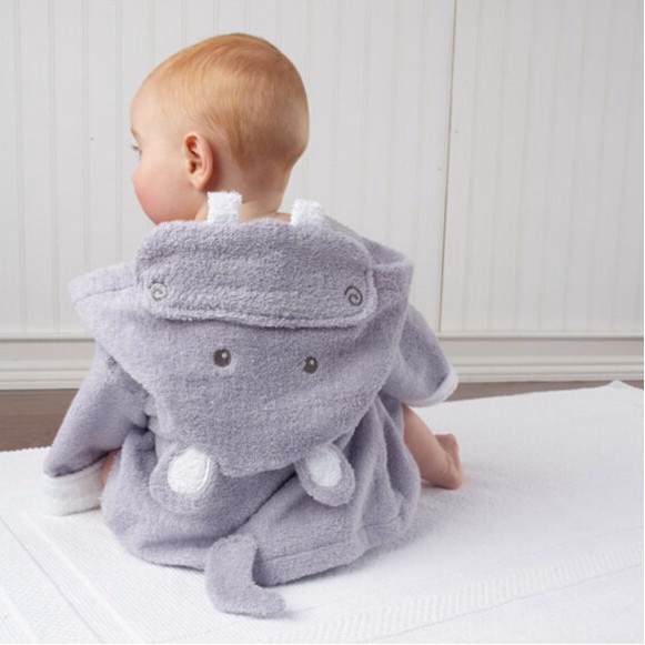 0-6y trẻ em áo choàng động vật bé trai cô gái bông ngủ áo choàng tắm trẻ em romper trẻ em mặc nhà bé trùm đầu khăn tắm áo choàng hoạt hình