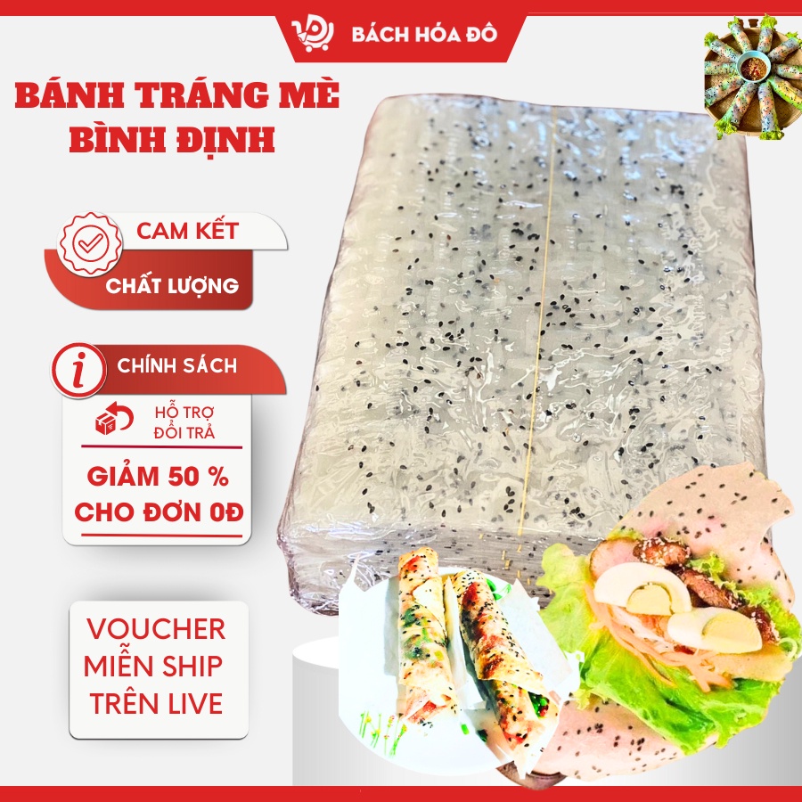 Bánh Tráng Mè Đen Bình Định,Mè Đen Phan Rang Đặc SảnNhúng Nước Cuốn Gỏi,Làm Bánh Tráng Nướng Mắm