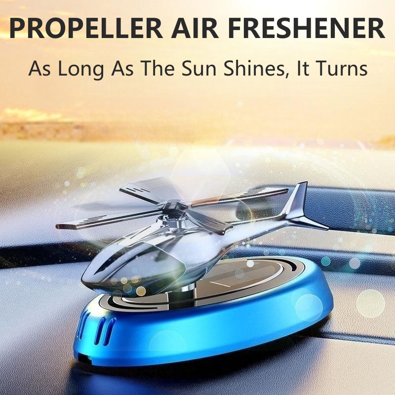 Máy làm mát không khí ô tô máy bay trực thăng năng lượng mặt trời trang trí tạo mẫu aroma diffuser car air freshener hợp kim nước hoa chủ chai trang trí trang trí nội thất cho car offi